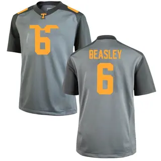 Game Men's Aaron Beasley Tennessee Volunteers Nike College Jersey - Gray