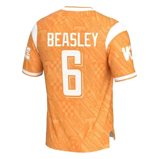Game Men's Aaron Beasley Tennessee Volunteers Replica Highlight Print Football Jersey - Orange