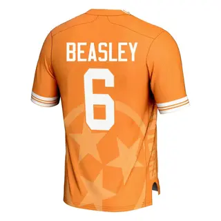 Game Men's Aaron Beasley Tennessee Volunteers Replica Icon Print Football Jersey - Orange