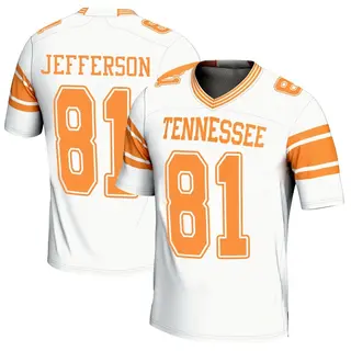 Game Men's Amari Jefferson Tennessee Volunteers Replica 2nd Football Jersey - White