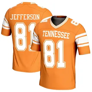 Game Men's Amari Jefferson Tennessee Volunteers Replica Football Jersey - Orange
