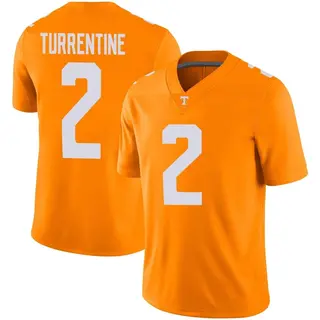 Game Men's Andre Turrentine Tennessee Volunteers Nike Football Jersey - Orange