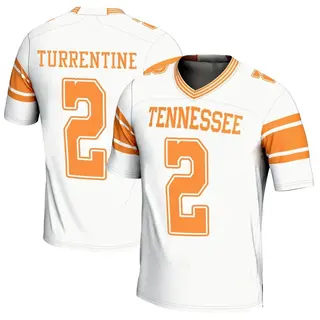 Game Men's Andre Turrentine Tennessee Volunteers Replica 2nd Football Jersey - White