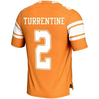 Game Men's Andre Turrentine Tennessee Volunteers Replica Football Jersey - Orange
