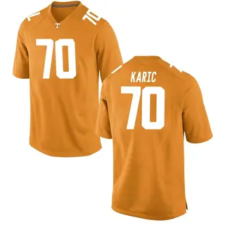 Game Men's Andrej Karic Tennessee Volunteers Nike College Jersey - Orange