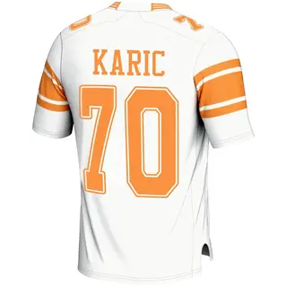 Game Men's Andrej Karic Tennessee Volunteers Replica 2nd Football Jersey - White