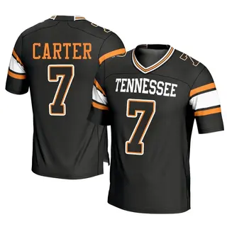 Game Men's Arion Carter Tennessee Volunteers Replica Football Jersey - Black