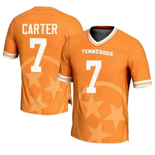 Game Men's Arion Carter Tennessee Volunteers Replica Icon Print Football Jersey - Orange
