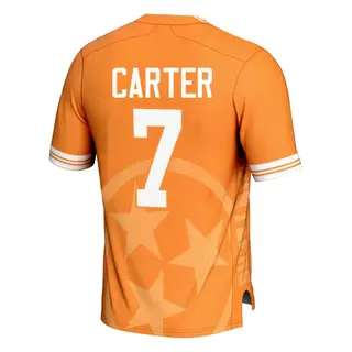 Game Men's Arion Carter Tennessee Volunteers Replica Icon Print Football Jersey - Orange