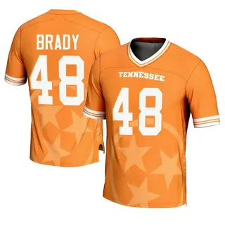 Game Men's Bennett Brady Tennessee Volunteers Replica Icon Print Football Jersey - Orange