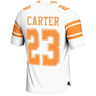 Game Men's Boo Carter Tennessee Volunteers Replica 2nd Football Jersey - White