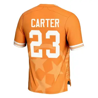 Game Men's Boo Carter Tennessee Volunteers Replica Icon Print Football Jersey - Orange