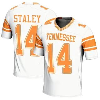 Game Men's Braylon Staley Tennessee Volunteers Replica 2nd Football Jersey - White
