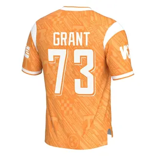 Game Men's Brian Grant Tennessee Volunteers Replica Highlight Print Football Jersey - Orange