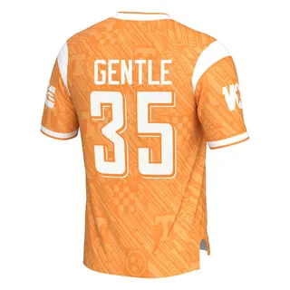 Game Men's Carson Gentle Tennessee Volunteers Replica Highlight Print Football Jersey - Orange