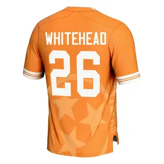 Game Men's Carson Whitehead Tennessee Volunteers Replica Icon Print Football Jersey - Orange