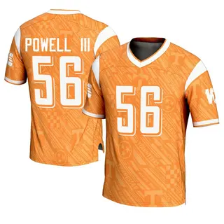 Game Men's Charlie Powell III Tennessee Volunteers Replica Highlight Print Football Jersey - Orange