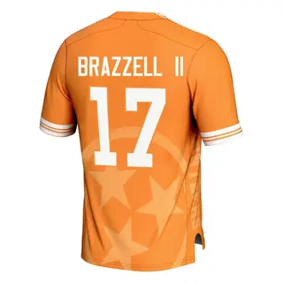 Game Men's Chris Brazzell II Tennessee Volunteers Replica Icon Print Football Jersey - Orange