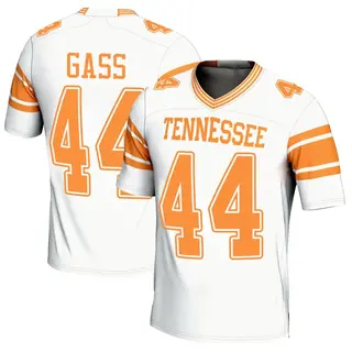 Game Men's Christian Gass Tennessee Volunteers Replica 2nd Football Jersey - White