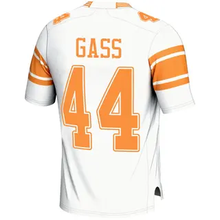 Game Men's Christian Gass Tennessee Volunteers Replica 2nd Football Jersey - White