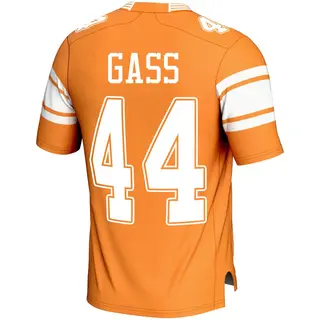 Game Men's Christian Gass Tennessee Volunteers Replica Football Jersey - Orange