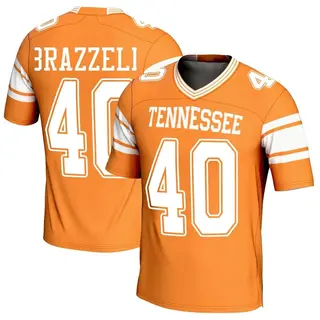 Game Men's Colin Brazzell Tennessee Volunteers Replica Football Jersey - Orange