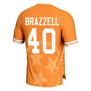 Game Men's Colin Brazzell Tennessee Volunteers Replica Icon Print Football Jersey - Orange