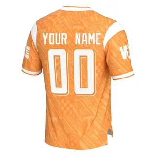 Game Men's Custom Tennessee Volunteers Replica Highlight Print Football Jersey - Orange