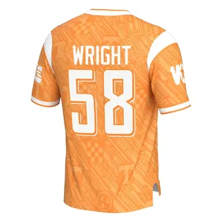 Game Men's Darnell Wright Tennessee Volunteers Replica Highlight Print Football Jersey - Orange