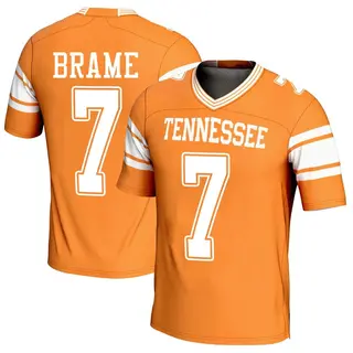 Game Men's Dasaahn Brame Tennessee Volunteers Replica Football Jersey - Orange