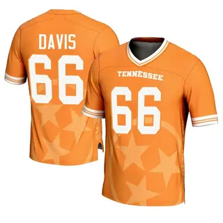 Game Men's Dayne Davis Tennessee Volunteers Replica Icon Print Football Jersey - Orange