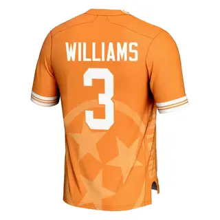 Game Men's Dee Williams Tennessee Volunteers Replica Icon Print Football Jersey - Orange