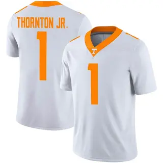 Game Men's Dont'e Thornton Jr. Tennessee Volunteers Nike Football Jersey - White