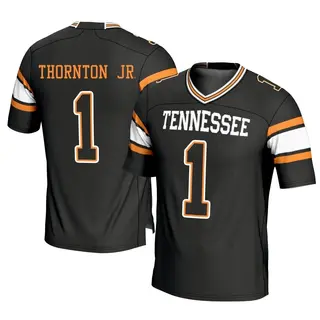 Game Men's Dont'e Thornton Jr. Tennessee Volunteers Replica Football Jersey - Black
