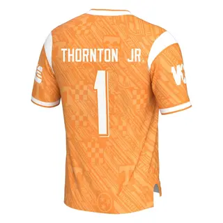 Game Men's Dont'e Thornton Jr. Tennessee Volunteers Replica Highlight Print Football Jersey - Orange