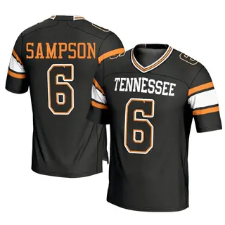 Game Men's Dylan Sampson Tennessee Volunteers Replica Football Jersey - Black