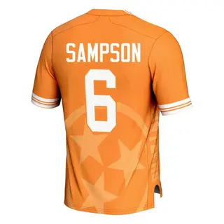 Game Men's Dylan Sampson Tennessee Volunteers Replica Icon Print Football Jersey - Orange
