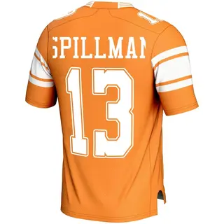 Game Men's Edwin Spillman Tennessee Volunteers Replica Football Jersey - Orange