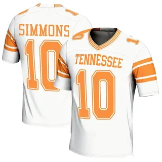 Game Men's Elijah Simmons Tennessee Volunteers Replica 2nd Football Jersey - White