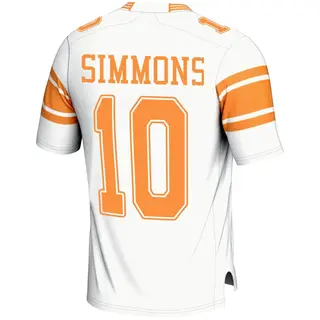 Game Men's Elijah Simmons Tennessee Volunteers Replica 2nd Football Jersey - White