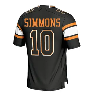 Game Men's Elijah Simmons Tennessee Volunteers Replica Football Jersey - Black