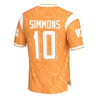 Game Men's Elijah Simmons Tennessee Volunteers Replica Highlight Print Football Jersey - Orange