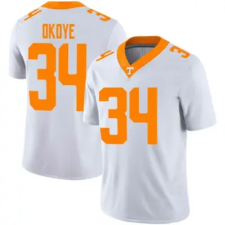 Game Men's Emmanuel Okoye Tennessee Volunteers Nike Football Jersey - White