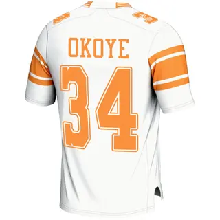 Game Men's Emmanuel Okoye Tennessee Volunteers Replica 2nd Football Jersey - White
