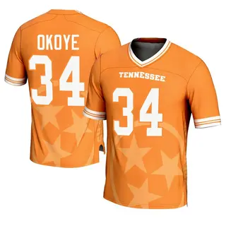 Game Men's Emmanuel Okoye Tennessee Volunteers Replica Icon Print Football Jersey - Orange