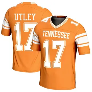 Game Men's Ethan Utley Tennessee Volunteers Replica Football Jersey - Orange