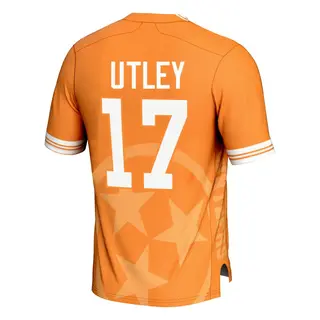 Game Men's Ethan Utley Tennessee Volunteers Replica Icon Print Football Jersey - Orange