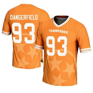 Game Men's Grady Dangerfield Tennessee Volunteers Replica Icon Print Football Jersey - Orange
