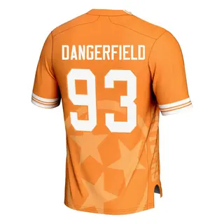 Game Men's Grady Dangerfield Tennessee Volunteers Replica Icon Print Football Jersey - Orange