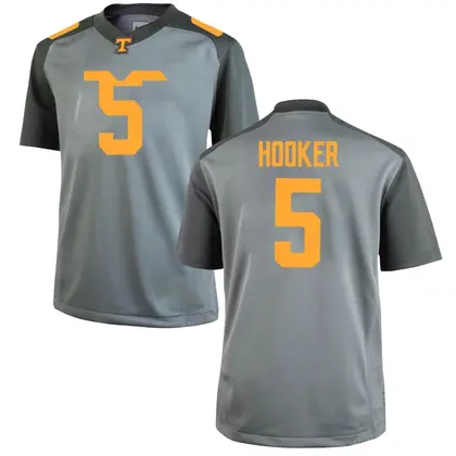 Game Men's Hendon Hooker Tennessee Volunteers College Jersey - Gray